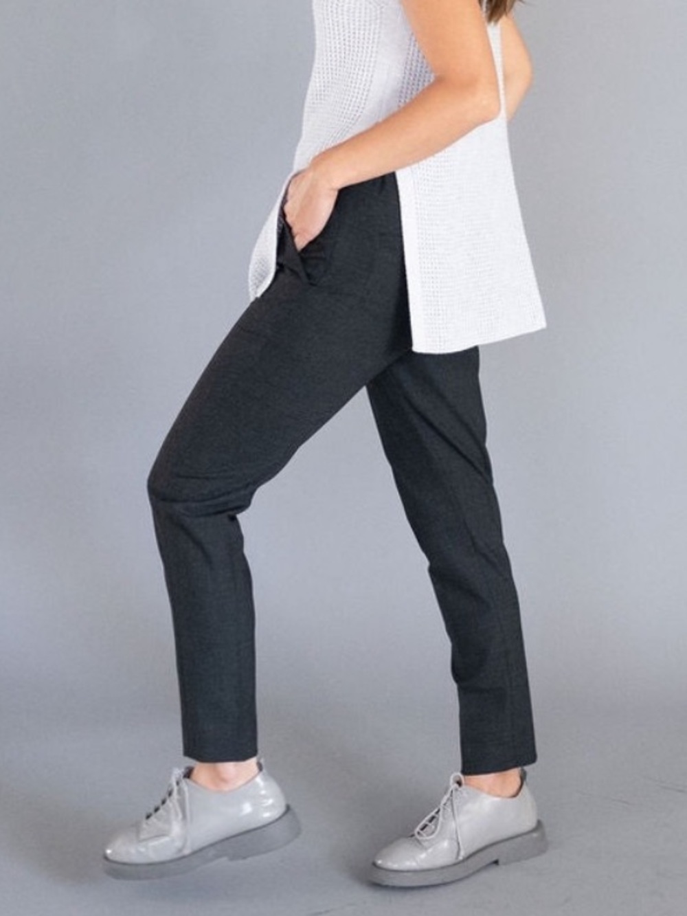 Epoque Evolution Hero II Trousers Pants Charcoal Grey Business Casual Women’s 8